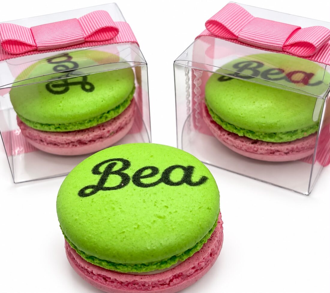 Caixa com 1 macaron personalizado